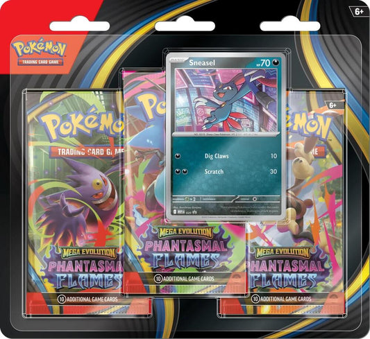 Phantasmal Flames 3 Booster Packs & Sneasel Promo Card